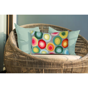 Trans Ocean Liora Manne Visions Ii Indoor/Outdoor Handmade Pillow - Contemporary Geometric Art For Any Space Grey Polyester 7sb1s412844