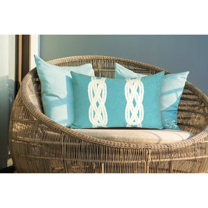 Trans Ocean Liora Manne Visions Ii Handmade Indoor/Outdoor Pillow - Coastal Graphic Art For Beach Lovers Blue Polyester 7sb1s414204