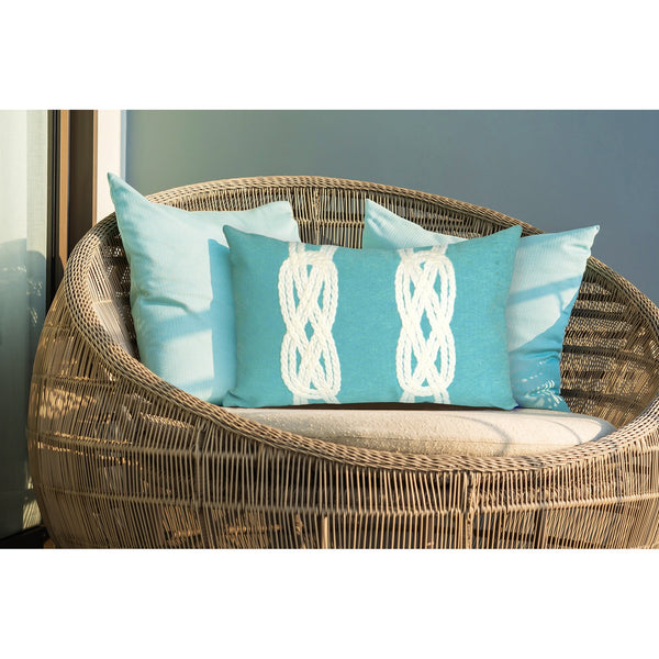Trans Ocean Liora Manne Visions Ii Handmade Indoor/Outdoor Pillow - Coastal Graphic Art For Beach Lovers Blue Polyester 7sb1s414204