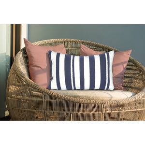 Trans Ocean Liora Manne Visions Ii Handmade Nautical Indoor/Outdoor Pillow With Artisan Crewelwork Excellence Navy Polyester 7sb1s417903