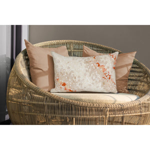 Trans Ocean Liora Manne Visions Iii Elements Indoor/Outdoor Handmade Pillow - Contemporary Blue Accent Piece Orange Polyester 7sc1s412624