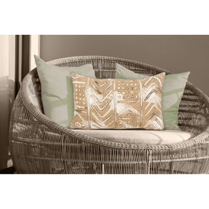 Trans Ocean Liora Manne Visions Iv Handmade Indoor/Outdoor Pillow - Earthy Graphic Global Accent Decor Beige Polyester 7sd1s421922