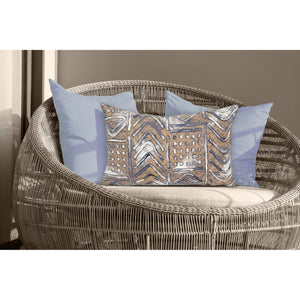 Trans Ocean Liora Manne Visions Iv Handmade Indoor/Outdoor Pillow - Earthy Graphic Global Accent Decor Navy Polyester 7sd1s421933