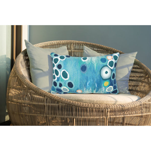 Trans Ocean Liora Manne Visions Iv Sunken Treasure Indoor/Outdoor Pillow - Vibrant Artistry For Any Space Blue Polyester 7sd1s501404