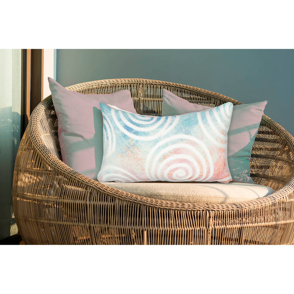 Trans Ocean Liora Manne Visions Iv Curl Indoor/Outdoor Handmade Pillow - Durable, Artistic Accent For Any Space Multi Polyester 7sd1s505544