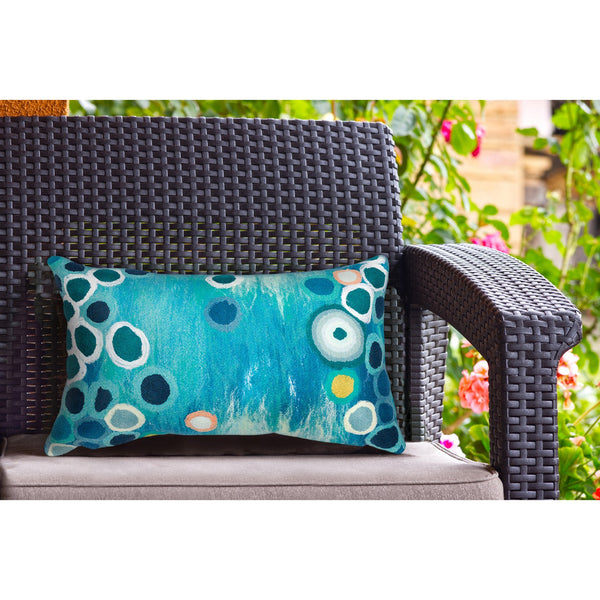 Trans Ocean Liora Manne Visions Iv Sunken Treasure Indoor/Outdoor Pillow - Vibrant Artistry For Any Space Blue Polyester 7sd1s501404