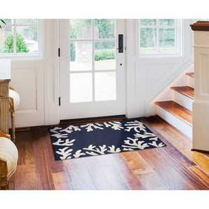 Trans Ocean Liora Manne Capri Coastal Indoor/Outdoor Area Rug - Vibrant Tropical Design For Any Space Blue Polyester,Acrylic Cap34162033