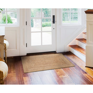 Trans Ocean Liora Manne Tulum Hand Woven Jute Area Rug - Stylish, Durable, And Versatile For Any Space Natural Jute Tml23103112