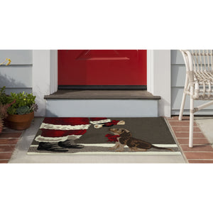 Trans Ocean Liora Manne Frontporch Good Dog Indoor/Outdoor Mat - Whimsical Holiday Design For Pet Lovers Grey Polyester,Acrylic Ftp34458647