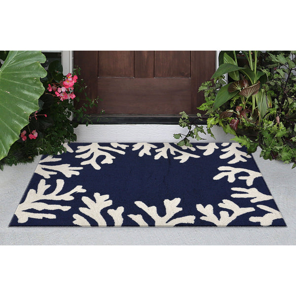 Trans Ocean Liora Manne Capri Coastal Indoor/Outdoor Area Rug - Vibrant Tropical Design For Any Space Blue Polyester,Acrylic Cap34162033