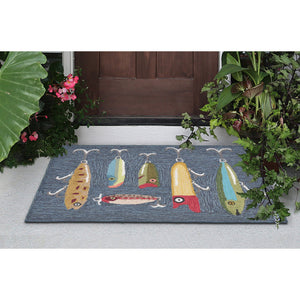 Trans Ocean Liora Manne Frontporch Hand-tufted Indoor/Outdoor Rug - Stylish Sports-themed Mat For Cabins Grey Polyester,Acrylic Ftp34242047