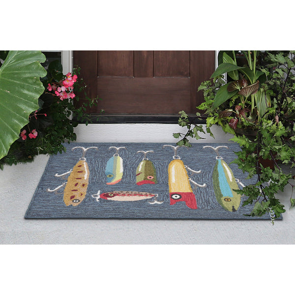Trans Ocean Liora Manne Frontporch Hand-tufted Indoor/Outdoor Rug - Stylish Sports-themed Mat For Cabins Grey Polyester,Acrylic Ftp34242047