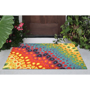 Trans Ocean Liora Manne Visions Iv Pop Swirl Area Rug - Handmade, Durable, Uv-stable For Indoor/Outdoor Use 2' X 3' Multi Polyester Vgh23412744