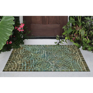 Trans Ocean Liora Manne Visions V Indoor/Outdoor Area Rug - Handcrafted Artistry With Durable Polyester Elegance Blue Polyester Vhi23325703