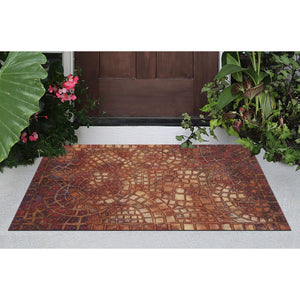 Trans Ocean Liora Manne Visions V Indoor/Outdoor Area Rug - Handcrafted Artistry With Durable Polyester Elegance Red Polyester Vhi23325724