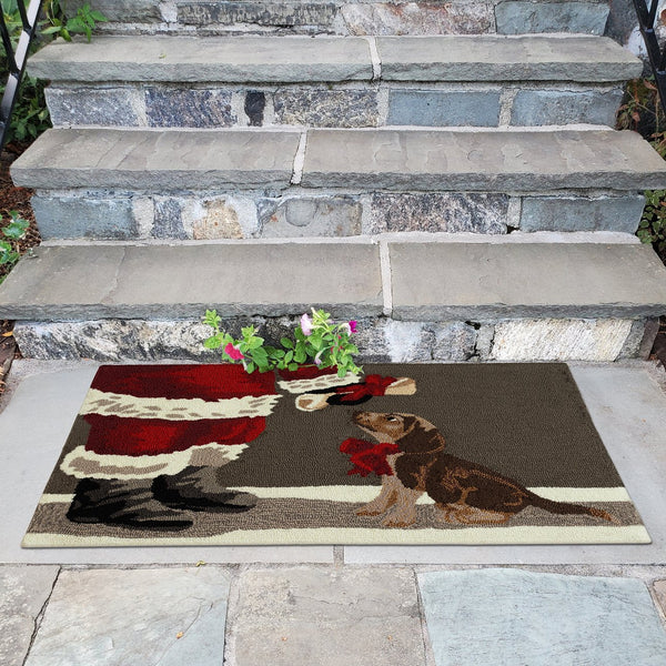 Trans Ocean Liora Manne Frontporch Good Dog Indoor/Outdoor Mat - Whimsical Holiday Design For Pet Lovers Grey Polyester,Acrylic Ftp34458647