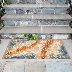 Trans Ocean Liora Manne Visions Iv Elements Area Rug - Durable, Contemporary 2' X 3' Indoor/Outdoor Accent Piece Natural Polyester Vgh23412612