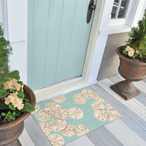 Trans Ocean Liora Handmade Coastal Area Rug - Durable Synthetic Blend With Beach-inspired Design For Any Space Blue Polyester,Acrylic Cap23175606