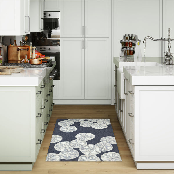 Trans Ocean Liora Handmade Coastal Area Rug - Durable Synthetic Blend With Beach-inspired Design For Any Space Navy Polyester,Acrylic Cap23175633