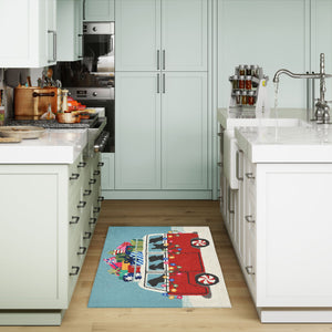 Trans Ocean Liora Manne Frontporch Happy Howlidays Indoor/Outdoor Mat – Festive Pet Scene For Holiday Cheer Red Polyester,Acrylic Ftp34242724