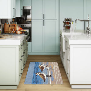 Trans Ocean Liora Manne Frontporch Coastal Sandpipers Indoor/Outdoor Area Rug – Beachy Vibes For Any Space Blue Polyester,Acrylic Ftp34462703