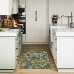 Trans Ocean Liora Manne Visions Iii Giant Swirls Indoor/Outdoor Area Rug - Durable, Artful Accent For Any Space Green Polyester Veb23310203