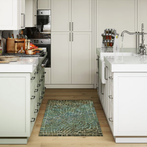 Trans Ocean Liora Manne Visions V Indoor/Outdoor Area Rug - Handcrafted Artistry With Durable Polyester Elegance Blue Polyester Vhi23325703