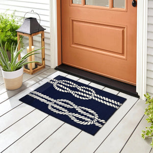 Trans Ocean Liora Manne Capri Ropes Indoor/Outdoor Area Rug - Nautical Stripe Design For Stylish Spaces Navy Polyester,Acrylic Cap23163633