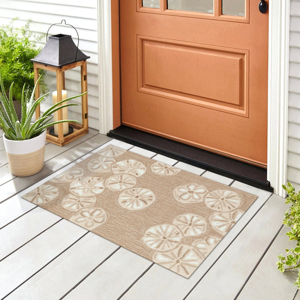 Trans Ocean Liora Handmade Coastal Area Rug - Durable Synthetic Blend With Beach-inspired Design For Any Space Natural Polyester,Acrylic Cap34175612