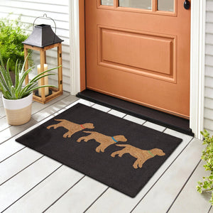 Trans Ocean Liora Manne Frontporch Indoor/Outdoor Rug - Charming Yellow Labs Design Perfect For Pet Lovers Grey Polyester,Acrylic Ftp34457547