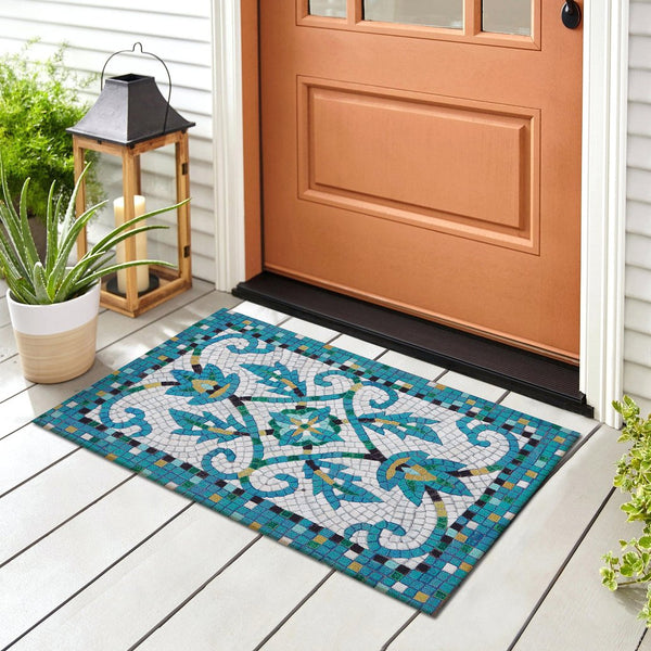 Trans Ocean Liora Manne Visions Iv Palazzo Indoor/Outdoor Rug - Durable, Stylish 2' X 3' Accent For Any Space Blue Polyester Vgh23430903