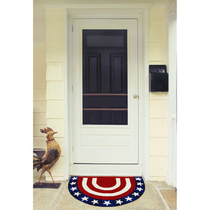 Trans Ocean Liora Manne Frontporch Patriotic Pendant Indoor/Outdoor Area Rug – Vibrant Americana Design For All Spaces Red Polyester,Acrylic Ftph2463724