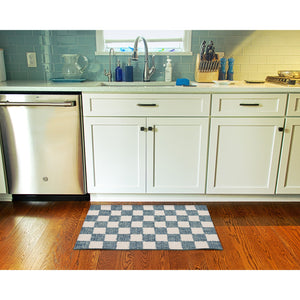 Trans Ocean Liora Manne Savannah Indoor Hand-tufted Wool Area Rug – Elegant Checkerboard Design For Modern Homes Blue Wool Pile Svh23951303