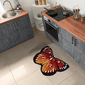 Trans Ocean Liora Manne Frontporch Monarch Indoor/Outdoor Area Rug - Stunning Butterfly Design For Any Space Orange Polyester,Acrylic Ftpf3459617
