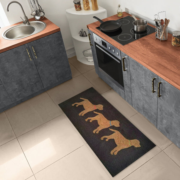 Trans Ocean Liora Manne Frontporch Indoor/Outdoor Rug - Charming Yellow Labs Design Perfect For Pet Lovers Grey Polyester,Acrylic Ftpr5457547