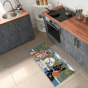 Trans Ocean Liora Manne Frontporch Pickled Pups Indoor/Outdoor Rug - Whimsical Pet Design For All Spaces Multi Polyester,Acrylic Ftpr5465944