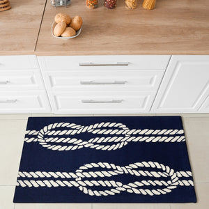 Trans Ocean Liora Manne Capri Ropes Indoor/Outdoor Area Rug - Nautical Stripe Design For Stylish Spaces Navy Polyester,Acrylic Cap23163633