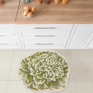 Trans Ocean Liora Manne Esencia Peony Indoor/Outdoor Non-slip Mat - Vibrant Floral Design For Any Space Green Polypropylene,Polyester Ecnd3962306