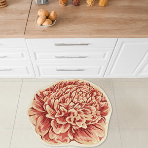 Trans Ocean Liora Manne Esencia Peony Indoor/Outdoor Non-slip Mat - Vibrant Floral Design For Any Space Orange Polypropylene,Polyester Ecnd3962317