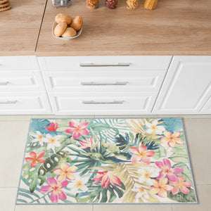 Trans Ocean Liora Manne Impressions Paradise Indoor Mat - Vibrant Floral Design For A Tropical Touch Indoors Multi Polyester Ipr23293144