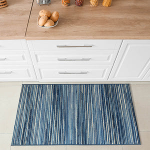 Trans Ocean Liora Manne Marina Stripes Area Rug - Stylish Indoor/Outdoor Geometric Design For Every Space Blue Polypropylene,Polyester Mna34805203