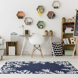 Trans Ocean Liora Manne Capri Coastal Indoor/Outdoor Area Rug - Vibrant Tropical Design For Any Space Blue Polyester,Acrylic Cap46162033