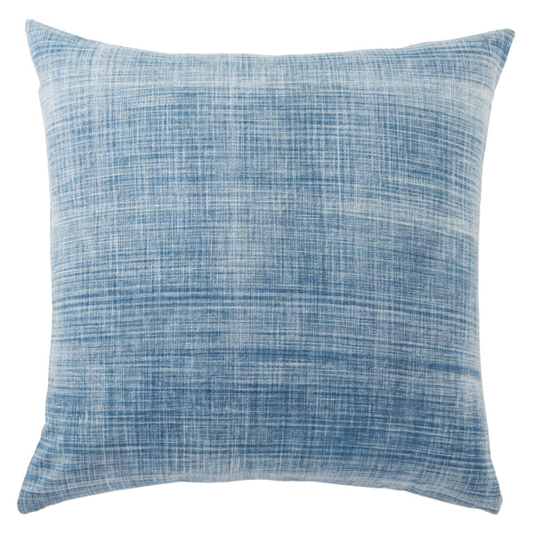 Jaipur Living Jaipur Living Morgan Hand-dyed Indigo Cotton Throw Pillow Artisan Thatched Weave Down PLW103308