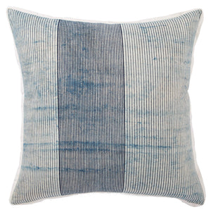 Jaipur Living Jaipur Living Alicia Hand-dyed Cotton Ticking Stripe Pillow with Flange Trim Poly Fill PLW103313