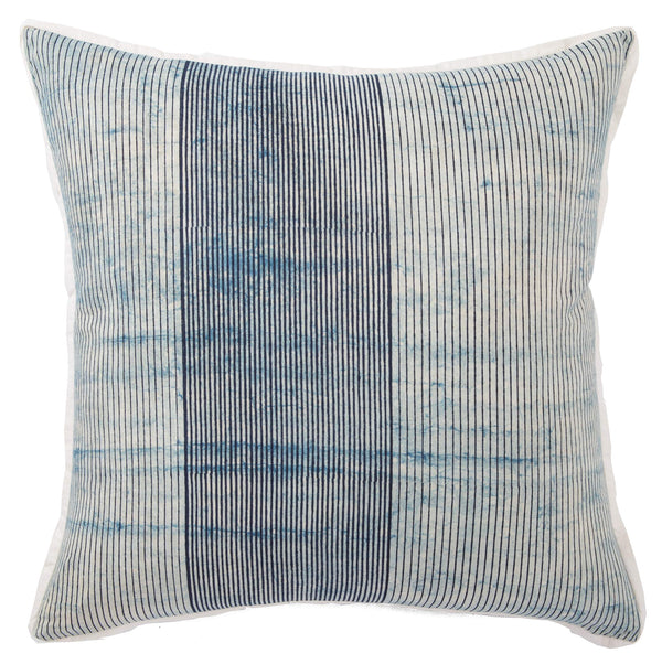 Jaipur Living Jaipur Living Alicia Hand-dyed Cotton Ticking Stripe Pillow with Flange Trim Poly Fill PLW103313
