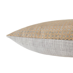 Jaipur Living Jaipur Living Cotton Canvas Trellis Pillow Cover Bohemian Gold Gray Fair Trade PLC102383