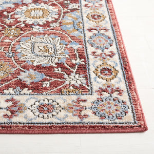 Safavieh Rosewood 102 Power Loomed TRADITIONAL Rug Ivory / Red 5'-3" x 7'-6"
