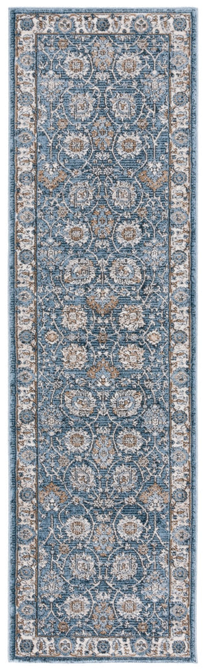 Safavieh Rosewood 102 Power Loomed TRADITIONAL Rug Ivory / Blue 2'-3" x 8'