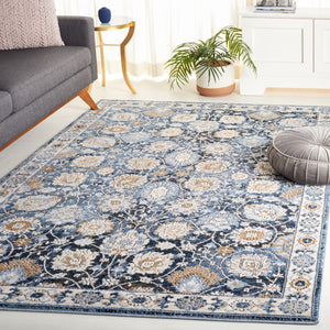 Safavieh Rosewood 102 Power Loomed TRADITIONAL Rug Ivory / Blue 5'-3" x 7'-6"