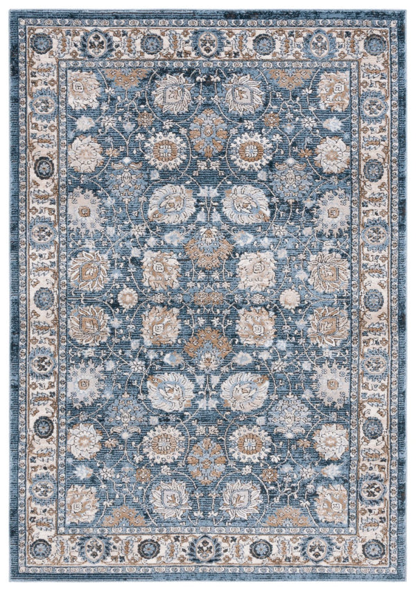 Safavieh Rosewood 102 Power Loomed TRADITIONAL Rug Ivory / Blue 5'-3" x 7'-6"